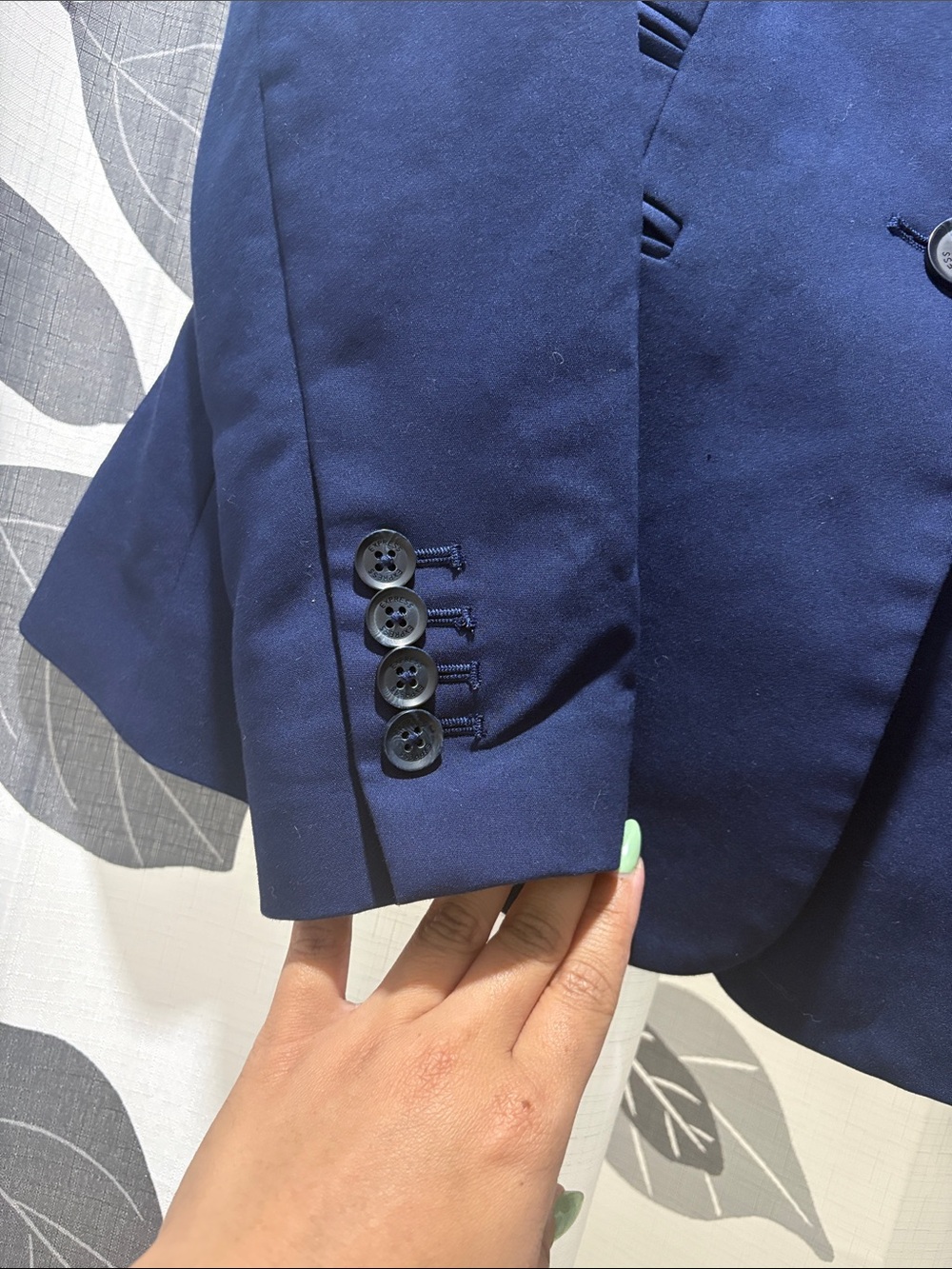 Express Women’s Navy Blue Single-Button Blazer - Picture 3 of 5